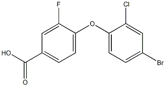 4-(4-bromo-2-chlorophenoxy)-3-fluorobenzoic acid Structure