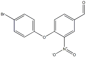 4-(4-bromophenoxy)-3-nitrobenzaldehyde Structure