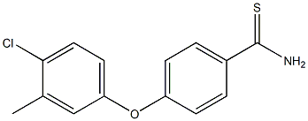 4-(4-chloro-3-methylphenoxy)benzene-1-carbothioamide Structure