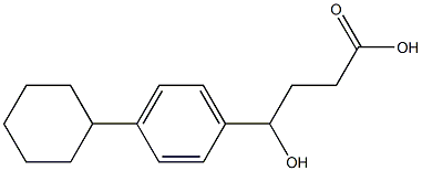 4-(4-cyclohexylphenyl)-4-hydroxybutanoic acid 구조식 이미지