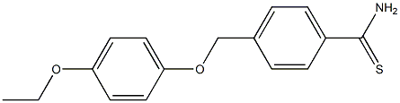 4-(4-ethoxyphenoxymethyl)benzene-1-carbothioamide 구조식 이미지