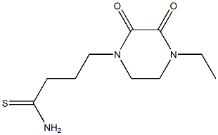 4-(4-ethyl-2,3-dioxopiperazin-1-yl)butanethioamide 구조식 이미지