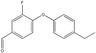 4-(4-ethylphenoxy)-3-fluorobenzaldehyde Structure