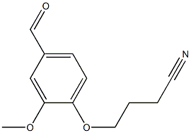 4-(4-formyl-2-methoxyphenoxy)butanenitrile Structure