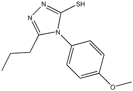 4-(4-methoxyphenyl)-5-propyl-4H-1,2,4-triazole-3-thiol 구조식 이미지