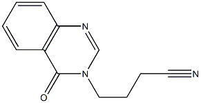 4-(4-oxo-3,4-dihydroquinazolin-3-yl)butanenitrile 구조식 이미지