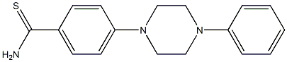 4-(4-phenylpiperazin-1-yl)benzene-1-carbothioamide Structure