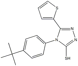 4-(4-tert-butylphenyl)-5-(thiophen-2-yl)-4H-1,2,4-triazole-3-thiol Structure