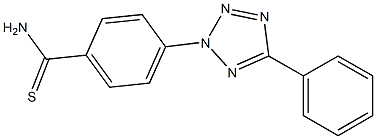 4-(5-phenyl-2H-1,2,3,4-tetrazol-2-yl)benzene-1-carbothioamide 구조식 이미지