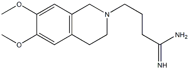 4-(6,7-dimethoxy-3,4-dihydroisoquinolin-2(1H)-yl)butanimidamide 구조식 이미지