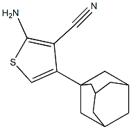 4-(adamantan-1-yl)-2-aminothiophene-3-carbonitrile Structure