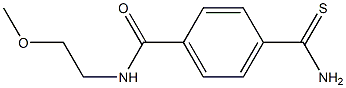 4-(aminocarbonothioyl)-N-(2-methoxyethyl)benzamide Structure
