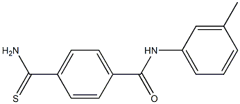 4-(aminocarbonothioyl)-N-(3-methylphenyl)benzamide Structure