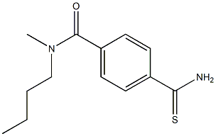 4-(aminocarbonothioyl)-N-butyl-N-methylbenzamide 구조식 이미지