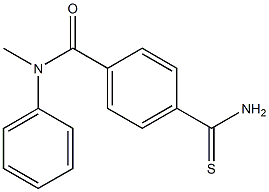 4-(aminocarbonothioyl)-N-methyl-N-phenylbenzamide 구조식 이미지