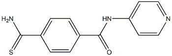 4-(aminocarbonothioyl)-N-pyridin-4-ylbenzamide 구조식 이미지