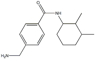 4-(aminomethyl)-N-(2,3-dimethylcyclohexyl)benzamide 구조식 이미지