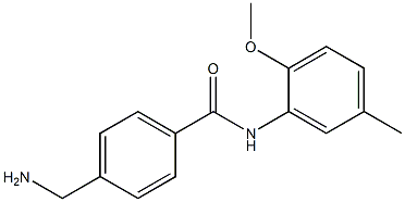 4-(aminomethyl)-N-(2-methoxy-5-methylphenyl)benzamide Structure