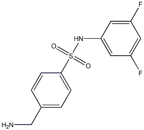 4-(aminomethyl)-N-(3,5-difluorophenyl)benzenesulfonamide Structure