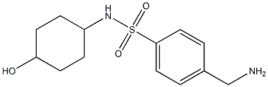 4-(aminomethyl)-N-(4-hydroxycyclohexyl)benzenesulfonamide 구조식 이미지