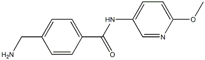 4-(aminomethyl)-N-(6-methoxypyridin-3-yl)benzamide 구조식 이미지