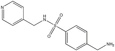 4-(aminomethyl)-N-(pyridin-4-ylmethyl)benzene-1-sulfonamide 구조식 이미지