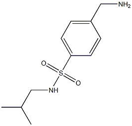 4-(aminomethyl)-N-isobutylbenzenesulfonamide 구조식 이미지