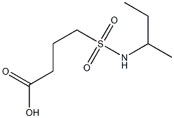 4-(butan-2-ylsulfamoyl)butanoic acid Structure