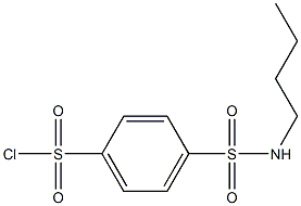 4-(butylsulfamoyl)benzene-1-sulfonyl chloride 구조식 이미지