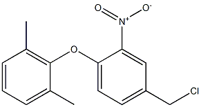 4-(chloromethyl)-1-(2,6-dimethylphenoxy)-2-nitrobenzene 구조식 이미지