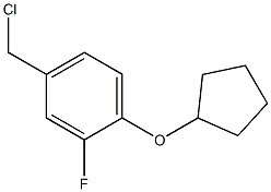 4-(chloromethyl)-1-(cyclopentyloxy)-2-fluorobenzene Structure