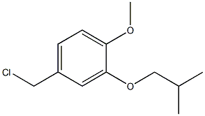 4-(chloromethyl)-1-methoxy-2-(2-methylpropoxy)benzene Structure