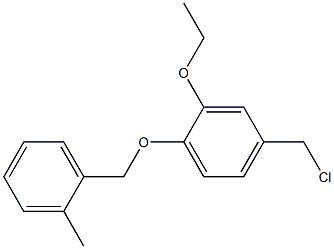 4-(chloromethyl)-2-ethoxy-1-[(2-methylphenyl)methoxy]benzene Structure