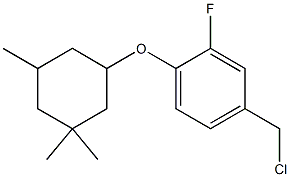 4-(chloromethyl)-2-fluoro-1-[(3,3,5-trimethylcyclohexyl)oxy]benzene Structure