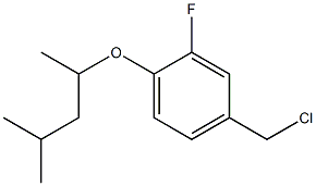 4-(chloromethyl)-2-fluoro-1-[(4-methylpentan-2-yl)oxy]benzene 구조식 이미지