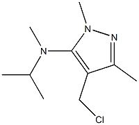 4-(chloromethyl)-N,1,3-trimethyl-N-(propan-2-yl)-1H-pyrazol-5-amine 구조식 이미지