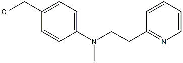 4-(chloromethyl)-N-methyl-N-[2-(pyridin-2-yl)ethyl]aniline Structure