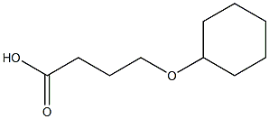 4-(cyclohexyloxy)butanoic acid 구조식 이미지