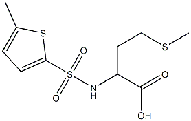 4-(methylsulfanyl)-2-[(5-methylthiophene-2-)sulfonamido]butanoic acid Structure