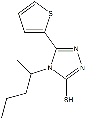 4-(pentan-2-yl)-5-(thiophen-2-yl)-4H-1,2,4-triazole-3-thiol Structure