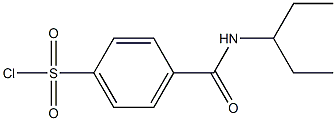 4-(pentan-3-ylcarbamoyl)benzene-1-sulfonyl chloride 구조식 이미지