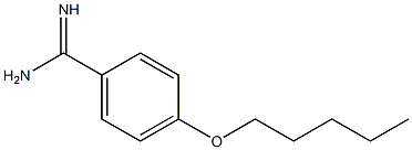 4-(pentyloxy)benzenecarboximidamide Structure