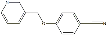 4-(pyridin-3-ylmethoxy)benzonitrile 구조식 이미지