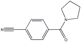 4-(pyrrolidin-1-ylcarbonyl)benzonitrile Structure