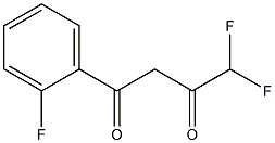 4,4-difluoro-1-(2-fluorophenyl)butane-1,3-dione 구조식 이미지
