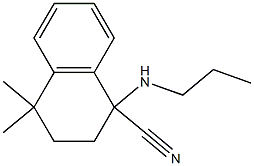 4,4-dimethyl-1-(propylamino)-1,2,3,4-tetrahydronaphthalene-1-carbonitrile 구조식 이미지