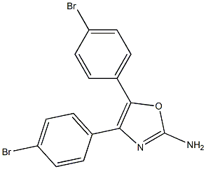 4,5-bis(4-bromophenyl)-1,3-oxazol-2-amine Structure