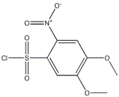 4,5-dimethoxy-2-nitrobenzene-1-sulfonyl chloride 구조식 이미지