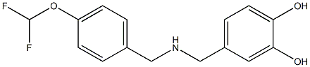 4-[({[4-(difluoromethoxy)phenyl]methyl}amino)methyl]benzene-1,2-diol Structure