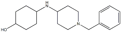 4-[(1-benzylpiperidin-4-yl)amino]cyclohexan-1-ol 구조식 이미지